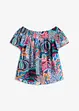 Blouse à encolure Bardot en viscose mélangée, bonprix