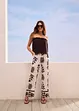 Pantalon imprimé en viscose fluide, bonprix