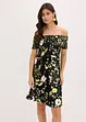 Robe col Bardot en jersey viscose, bonprix