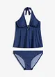 Tankini (ens. 2 pces) aspect jean, bonprix