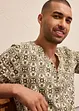 T-shirt col tunisien 100% coton, bonprix