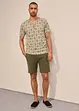 T-shirt col tunisien 100% coton, bonprix