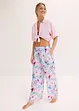 Pantalon de pyjama fluide en satin, bonprix