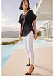 Jean 7/8 stretch avec dentelle, bonprix