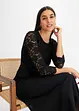 Midikleid aus leichtem Chiffon mit Spitzen-Oberteil, bonprix