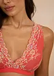 Soutien-gorge bralette sans armatures avec une dentelle multicolore, bonprix