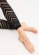 Leggings mit Komfortbündchen und Lochstickerei 80 DEN, bonprix