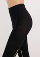 Leggings mit Komfortbündchen und Lochstickerei 80 DEN, bonprix