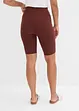 High-Waist-Radler aus Rippjersey, bonprix