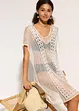 Robe de plage en viscose aspect crochet, bonprix
