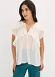 Blouse en crêpe à volants, bonprix