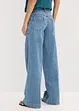 Wide-Leg-Jeans Mid Waist, Low Stretch Full Length, bonprix