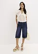 Jeans-Bermuda Mid Waist, Low Stretch, bonprix