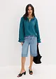 Jeans-Bermuda Mid Waist, Low Stretch, bonprix
