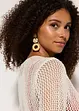Transparente Strand Ajour-Strickjacke, bonprix