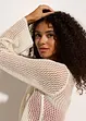 Transparente Strand Ajour-Strickjacke, bonprix