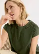 T-shirt avec détails au crochet, bonprix