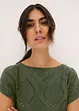 Shirt mit Lochspitze, bonprix