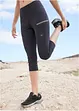 Funktions-Capri-Leggings, schnelltrocknend, bonprix