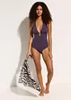Maillot 1 pièce à décolleté plongeant, bonprix
