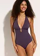 Maillot 1 pièce à décolleté plongeant, bonprix