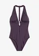 Maillot 1 pièce à décolleté plongeant, bonprix