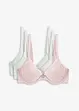 Lot de 3 soutiens-gorge push-up avec dentelle, bonprix