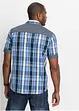 Chemise manches courtes avec empiècements denim, bonprix