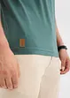 Lot de 2 t-shirts manches courtes col tunisien 100 % coton, bonprix