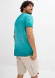 Henleyshirt, Kurzarm aus reiner Bio-Baumwolle in gewaschener Optik, bonprix