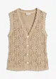 Gilet sans manches en maille ajourée, bonprix