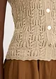 Gilet sans manches en maille ajourée, bonprix