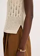 Ajour Stricktop mit metallisierenden Fasern, bonprix