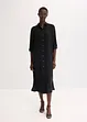Hemdblusenkleid mit Leiterspitze, bonprix