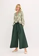 Pantalon en popeline de coton et ceinture (ens. 2 pces), bonprix