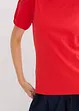 Jerseyshirt mit Ärmeln aus Baumwollpopeline, bonprix