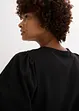 Jerseyshirt mit Ärmeln aus Baumwollpopeline, bonprix