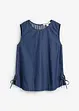 Jeans-Blusentop aus Bio-Baumwolle, bonprix