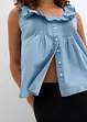 Jeans-Blusentop aus Bio-Baumwolle, bonprix