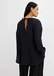 Oversized Tunikabluse aus strukturiertem Crinkle-Viskose-Mix, bonprix