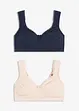 Minimizer T-Shirt-BH ohne Bügel mit Bio-Baumwolle (2er Pack), bonprix