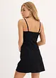 Minikleid mit Fake-Leather-Detail, bonprix
