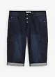 Bermuda cargo en jean, loose, bonprix
