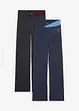 Baumwoll-Sporthose, Bootcut (2er Pack), bonprix
