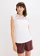 Shirt mit Spitzeneinsatz, bonprix