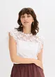 Shirt mit Spitzeneinsatz, bonprix