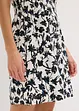 Kleid mit Flügelärmeln aus strukturiertem Material, bonprix