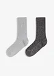 Socken mit Bio-Baumwolle und mit Lurex (2er Pack), bonprix