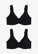 Minimizer T-Shirt-BH mit Bügel mit Bio-Baumwolle (2er Pack), bonprix