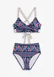 Bikini bustier (ens. 2 pces), esprit portefeuille, bonprix